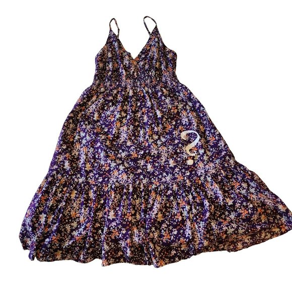 Rhetorical Factory Floral Purple Dress Size Medium - Picture 10 of 10